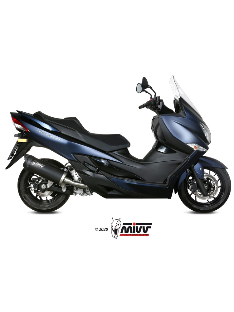 Tłumik motocyklowy Slip-On (Mover) MIVV do Suzuki Burgman 400 (17-20) czarny