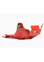Płyta pod silnik AXP Racing Xtrem Beta 350RR, 390RR, 430RR, 480RR, 500RR (23-24) z osłoną podnośnika czerwona