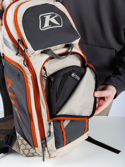 Plecak motocyklowy Klim Arsenal 30 brązowo-pomarańczowy