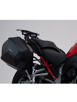 Zestaw: kufry boczne + stelaż PRO ABS ® Aero System Sw-Motech do Ducati Multistrada V4 / S / V4 Pikes Peak (20-)/ Rally (23-)