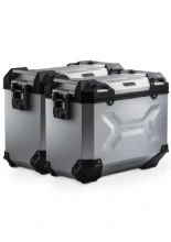 Zestaw: kufry boczne TRAX ADV + stelaże PRO SW-Motech Yamaha Tracer 7/ GT (RM55, RM56) (25-) srebrne [poj.: 2 x 45 L]