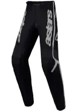 Spodnie cross dziecięce Alpinestars MX Fluid Apex V2 czarno-srebrne