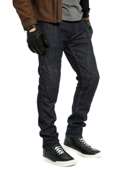 Jeansy motocyklowe Dainese Denim Slim Tex niebieskie