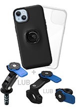 Zestaw na motocykl: etui na telefon iPhone 14 Plus + wodoodporny pokrowiec + mocowanie Quad Lock