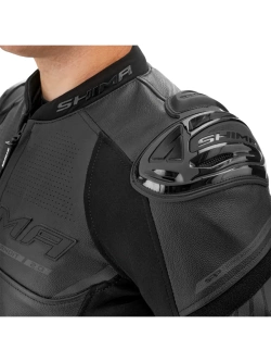 Kurtka motocyklowa skórzana Shima Bandit 2.0 czarna