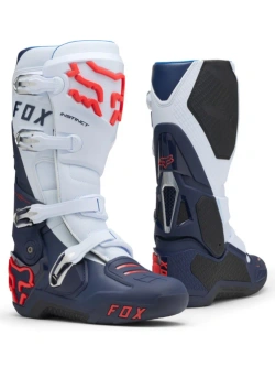 Buty enduro Fox Instinct 2.0 Midnight biało-niebiesko-czerwone
