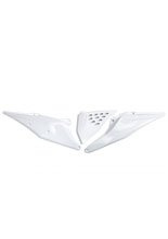 Osłony boczne tylne wentylowane z pokrywą filtra UFO do KTM SX / EXC / SX-F / EXC-F (19-) białe