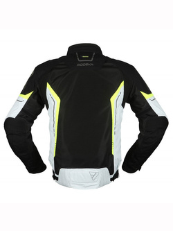 Kurtka motocyklowa Modeka Khao Air czarno-popielato-neonowa