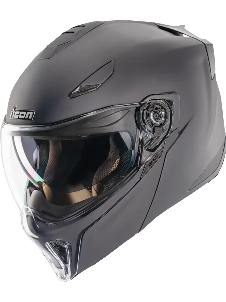 Kask modułowy Icon Threshold Solid czarny matowy