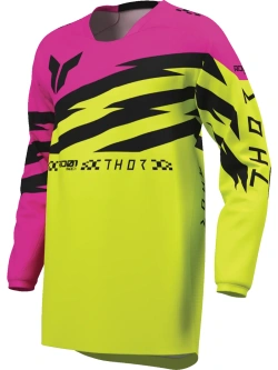 Bluza enduro dziecięca Thor Launchmode Shockie różowa-fluo