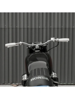 Manetki motocyklowe Biltwell Recoil TPV do kierownic o średnicy 22 [mm] białe