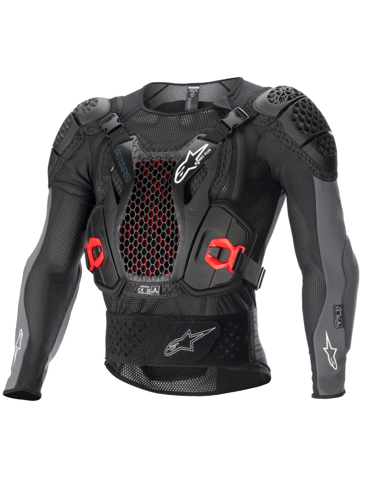 Zbroja motocyklowa Alpinestars Bionic Plus V2 czarno-czerwono-szara