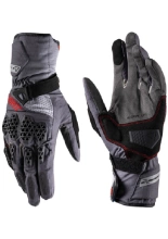 Rękawice motocyklowe Leatt Hydradri 6.5 Iron czarno-szaro-czerwone