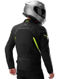 Kurtka motocyklowa tekstylna Shima Rush 3.0 czarno-fluo żółta