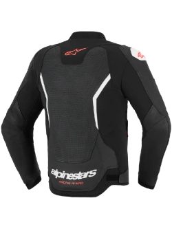 Kurtka motocyklowa skórzana Alpinestars GP Force Airflow v2 czarno-biała