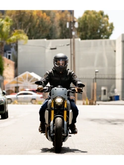 Kask integralny Biltwell Lane Splitter Flat czarny matowy