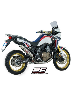 Pełny system 2-1 z pełnymi kolektorami i tłumikiem GP SC-Project do Honda CRF1000L AFRICA TWIN [15-17]