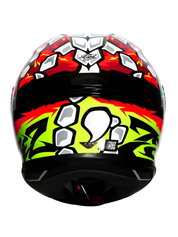 Kask integralny AGV K6 S Bezzecchi 2024 czerwono-biało-czarny