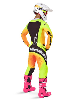 Spodnie cross damskie Alpinestars MX Techstar Melt żółto-czarne