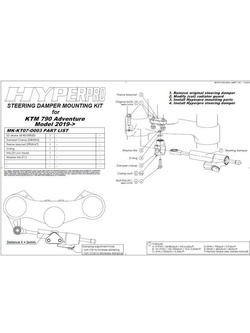 Amortyzator skrętu CSC Touratech do KTM 790 Adventure (19-)