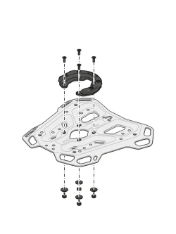 Stelaż centralny Adventure-Rack SW-Motech CF Moto 450MT (23-)/ 800 MT-X (24-)/ 1000 MT-X (25-)