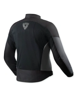 Kurtka motocyklowa tekstylna REV’IT! Torque 3 H2O czarno-ciemnoszara