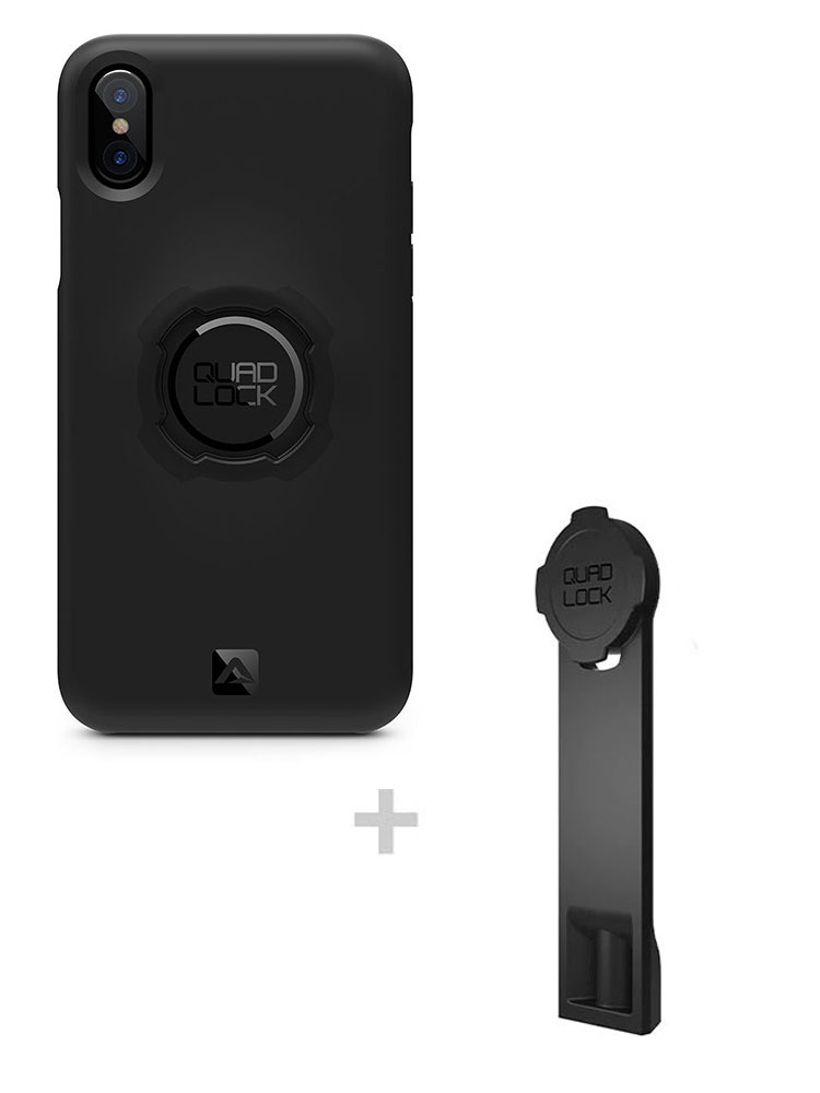 Zestaw: etui na telefon iPhone XS MAX + adapter do statywu Quad Lock