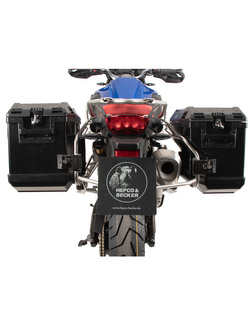 Zestaw: kufry boczne + stelaże Hepco&Becker Xplorer Cutout BMW F 800 GS (24-) czarne
