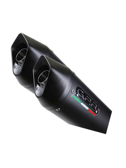 Tłumik G.P.R Furore Nero [Double Slip-On, Black Aluminium] - Yamaha Mt-03 660 [06-13]