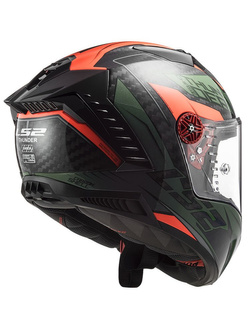 Kask integralny LS2 FF805 Thunder C Chase pomarańczowo-zielono-czarny