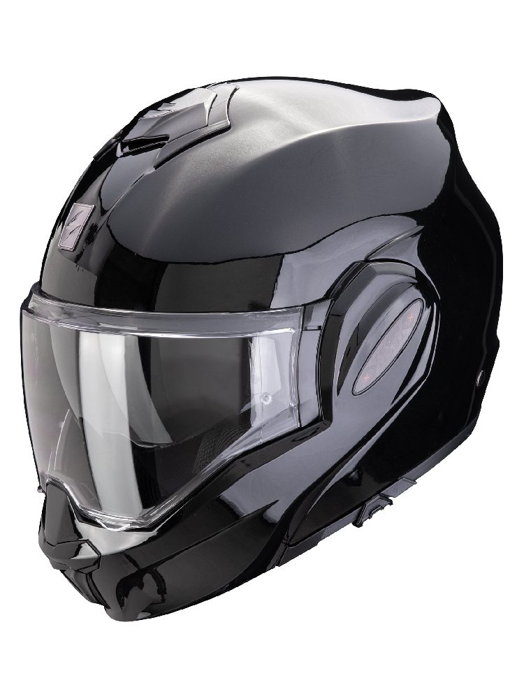 Kask szczękowy Scorpion Exo-Tech Evo Pro Solid czarny połysk