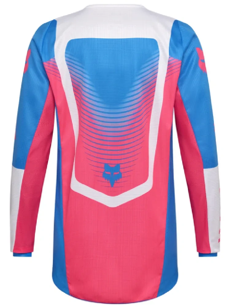 Bluza enduro Fox 180 Collect biało-niebiesko-różowa