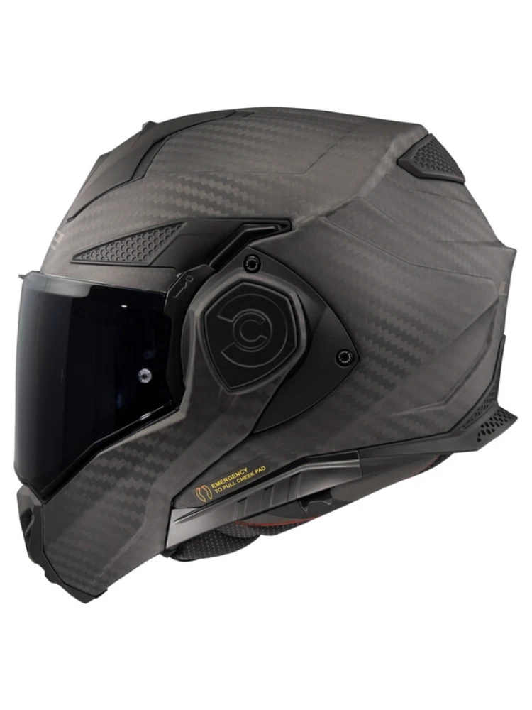 Kask szczękowy LS2 FF901 Advant X Carbon Solid Matt czarny