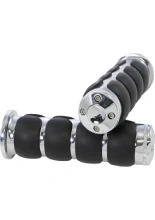 Nakładki manetek Kuryakyn ISO Honda/ Indian/ Yamaha (wybrane modele) srebrno-czarne