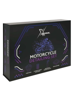 Zestaw do pielęgnacji motocykla Xzone Ride - mycie, detailer, mikrofibry 