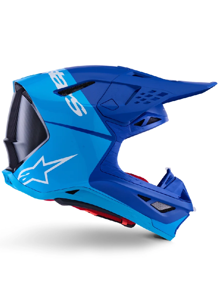 Kask enduro Alpinestars MX Supertech M10 Flood niebiesko-czarny