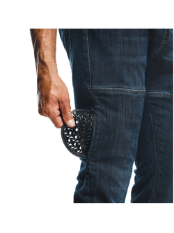 Jeansy motocyklowe Dainese Denim Regular Tex niebieskie