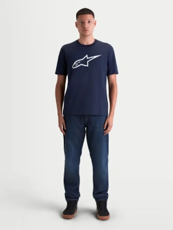 Koszulka z krótkim rękawem Alpinestars Ageless 2.0 CSF niebiesko-biała