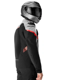 Kurtka motocyklowa tekstylna Shima STX Air G2 szaro-czarno-czerwona