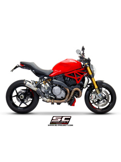 Tłumik SC-Project S1 Titanium + Carbon (Slip on) - Ducati Monster 1200 / S / R [17-21]
