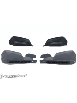 Osłoni dłoni Barkbusters VPS z regulowanymi deflektorami + zestaw montażowy BMW F 900 GS Adventure/Ride Pro (24-), szare