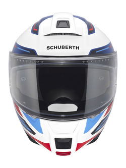 Kask szczękowy Schuberth C5 Omega biało-niebiesko-czerwony