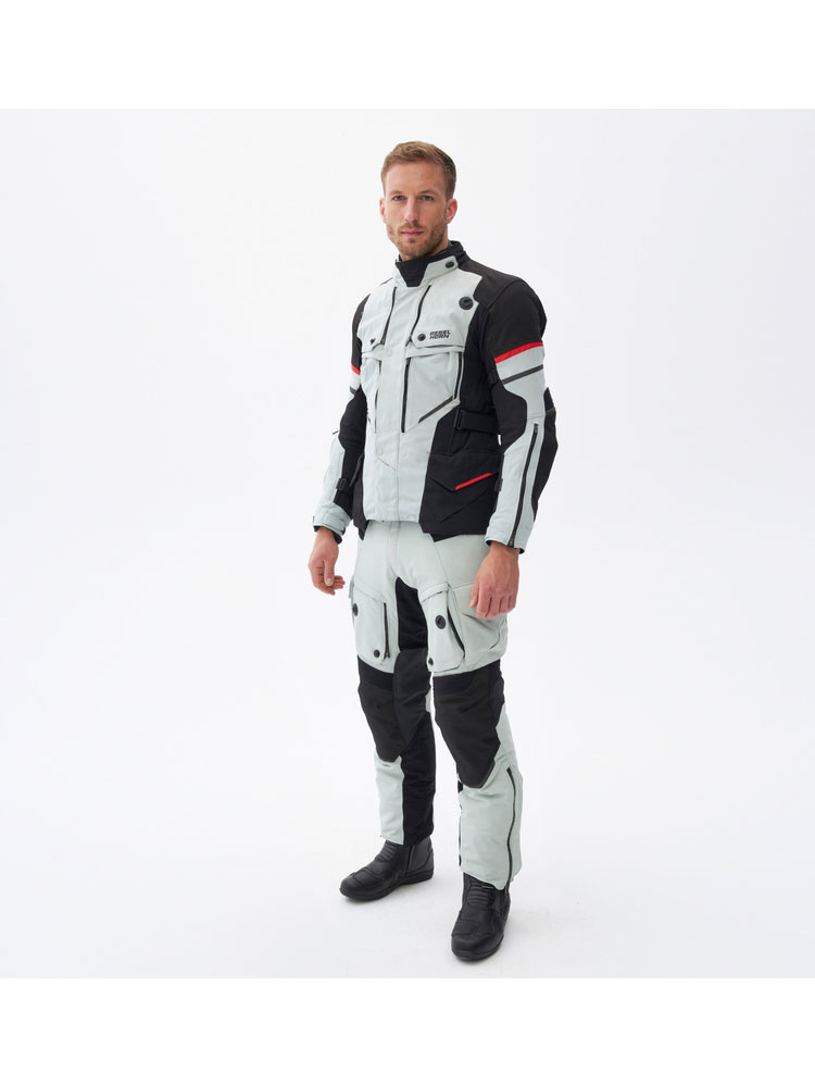 Spodnie motocyklowe tekstylne Rebelhorn Range szaro-czarne