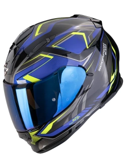 Kask integralny Scorpion Exo-491 Zumo czarno-niebiesko-żółty
