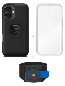 Zestaw do biegania: etui MAG na telefon iPhone 16 (magnetyczne), wodoodporny pokrowiec MAG oraz opaska sportowa Quad Lock