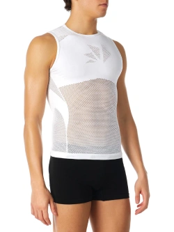 Koszulka termoaktywna bez rękawów SIXS Core biała unisex