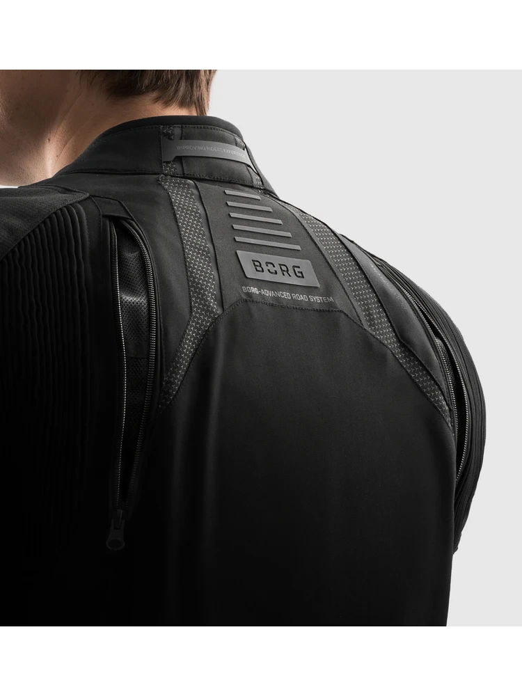 Kurtka motocyklowa tekstylna Rebelhorn Borg II czarna