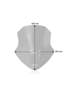 Szyba motocyklowa WRS Touring Honda NC 750 X (21-24) przyciemniana