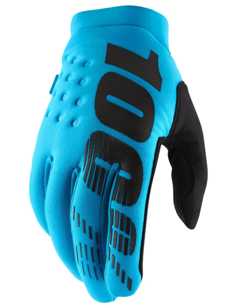 Rękawice cross 100% Brisker niebieskie