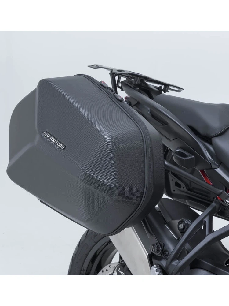 Zestaw: kufry boczne + stelaże ABS Aero System SW-Motech Ducati Multistrada V2/ S (12,13,14) (24-)